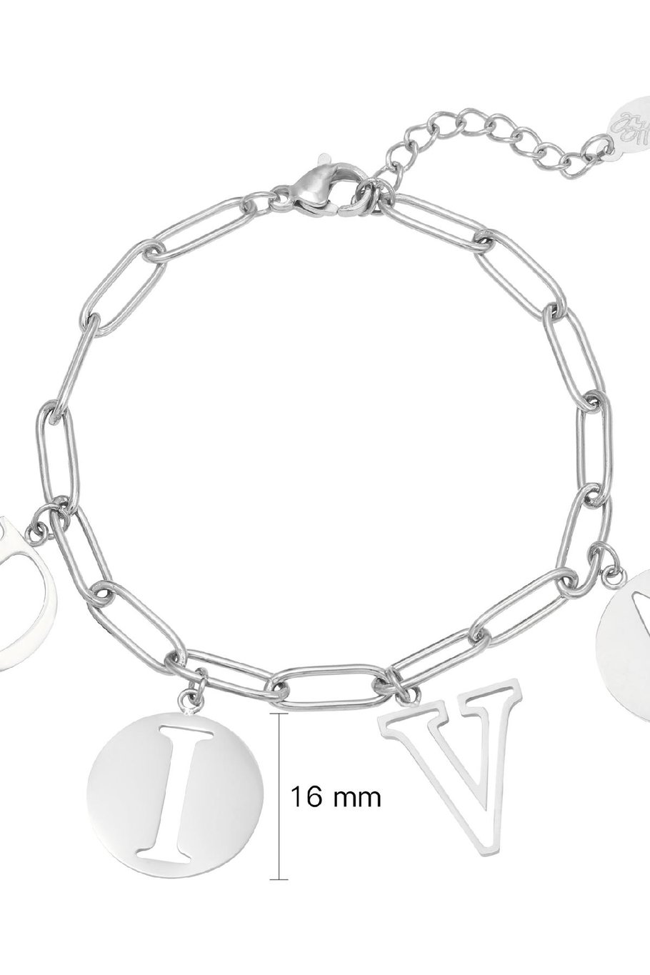 Armband Letters Diva Silber Edelstahl Bild2